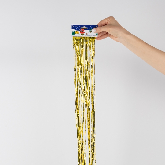 Дождик на елку новогодний, золотой, 1,5 м (9254-006)