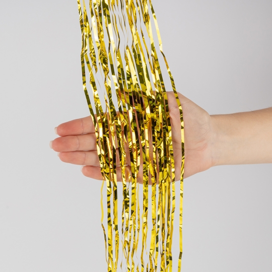 Дождик на елку новогодний, золотой, 1,5 м (9254-006)