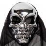 УЦІНКА Маска на Хелловін «Череп чорний» (тріщина під тканиною) (8812-007)