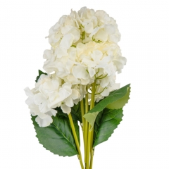 Букет гортензий, 5 бутонов, кремовый, 52 см (9207-019)