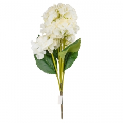 Букет гортензий, 5 бутонов, кремовый, 52 см (9207-019)