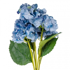 Букет гортензий, 5 бутонов, синий, 52 см (9207-022)