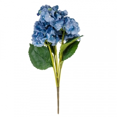Букет гортензий, 5 бутонов, синий, 52 см (9207-022)