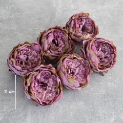 Головка півонії, бузкова, 11 см (8502-002/3)