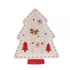 Блюдо "Елка с оленем", 27,3 см (6038-003)