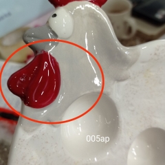 УЦІНКА Підставка для яєць "Курочка" (5 шт)(Дефект фарбування,плями,мілкі сколи) (00BR-005AP)