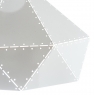 Люстра подвес белая с полигональным дизайном (ZD038A/D300 (white)) (ZD038A/D300 (white))