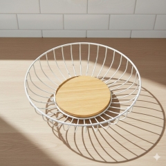 Фруктівниця "Фруктовий едем", біла, 28 * 7 см ВРЯТОВАНА ПОЗИЦІЯ (9282-010)