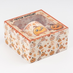 Кружка з ложечкою "Веселий гарбузик", 200 мл (9250-019)