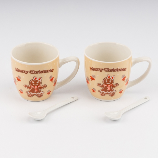 Набір з 2 кружок з ложечками 