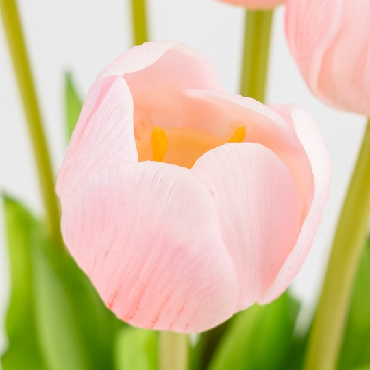 Букет латексних тюльпанів, 7 бутонів, ніжно-рожевий, 48 см (2026-003/pink)