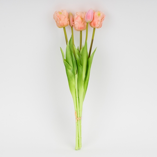 Букет латексних тюльпанів, 5 бутонів, ніжно-рожевий, 44 см (2026-004/pink) Букет латексних тюльпанів, 5 бутонів, ніжно-рожевий, 44 см (2026-004/pink)