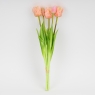 Букет латексних тюльпанів, 5 бутонів, ніжно-рожевий, 44 см (2026-004/pink)