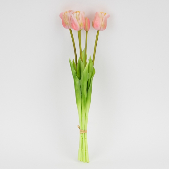 Букет латексних тюльпанів, 5 бутонів, ніжно-рожевий, 49 см (2026-005/pink) Букет латексних тюльпанів, 5 бутонів, ніжно-рожевий, 49 см (2026-005/pink)