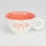 Чашка с блюдцем «Персиковый бантик», 200 мл (9295-013)