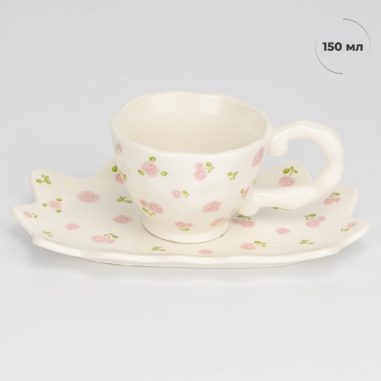 Чашка з блюдцем 