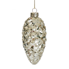 Ялинкова іграшка «Блискуча шишка» (6000-013)