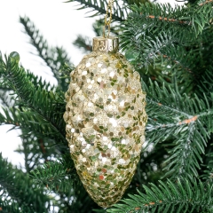 Ялинкова іграшка «Блискуча шишка» (6000-013)