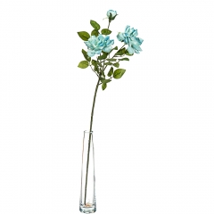 Цветок искусственный "Роза чайная", голубая (8100-027)