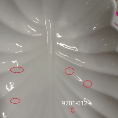 УЦІНКА Набір із 3 піал "Білий дотик", 45*37*31 см (Скол на зовнішній стороні,краплинки,дефект кераміки) (00BR-9201-012)