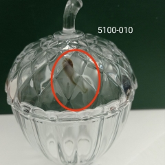 УЦІНКА Ємність для зберігання "Жолудь щастя" 11,2*11,2*15 см (Пляма фарби всередині скла) (00BR-5100-010/1)