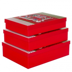 Набір з 3 коробок "Новорічний" 39*30*11 (8211-020)