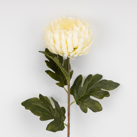 Искусственная хризантема, кремовая, 72 см (2026-011/cream)