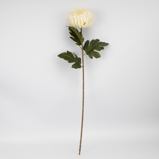 Искусственная хризантема, кремовая, 72 см (2026-011/cream)