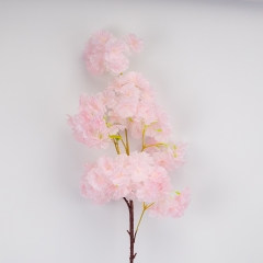 Штучна гілка "Сакура", світло-рожева, 95 см (2026-016/peach)