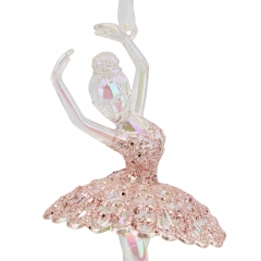 Ялинкова іграшка "Перламутрова балерина", 14 см (6040-012)