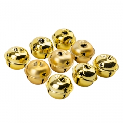 Набір ялинкових іграшок "Золоті дзвіночки" (9 шт), 3 см (6040-013)