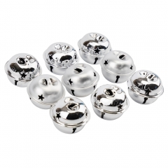 Набір ялинкових іграшок "Срібні дзвіночки" (9 шт), 3 см (6040-015)