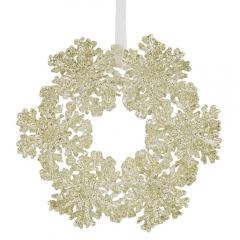 Ялинкова іграшка "Вінок зі сніжинок", 12,7 см (6040-021)