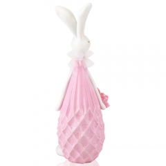 Фигурка "Кролик в розовом", 28 см (6013-030)