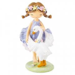 Фигурка "Девочка с лебедем", 17,5 см (6013-035)
