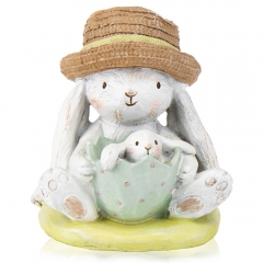 Фигурка "Кролик з малышом", 13 см (6013-043)