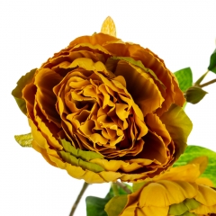 Букет "Пион с 3 -мя бутонами" оранжевый (8114-016)