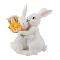 Статуэтка "Влюбленные кролики", 11 см (2007-264)
