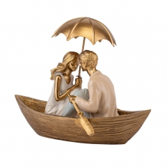 Статуетка "Закохані в човні", 17 см (2007-269)