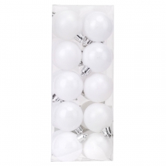 Набор елочных шаров "Время Праздника" (4 см * 20шт, белый) (6025-005)