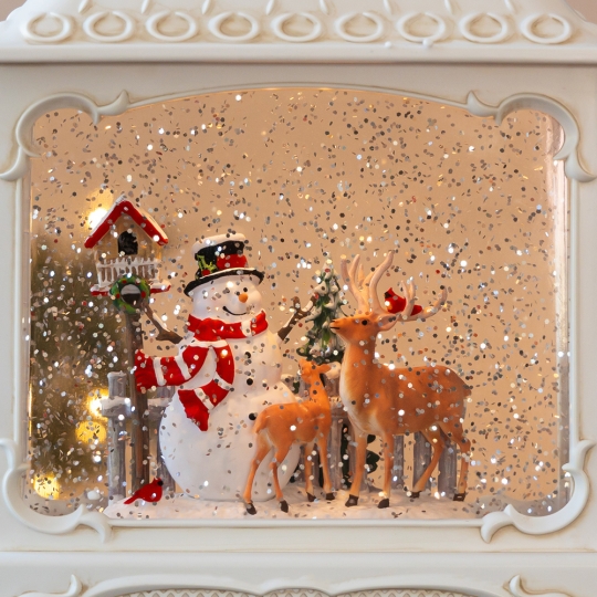 Новорічний ліхтар з підсвіткою та музикою 