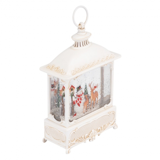 Новорічний ліхтар з підсвіткою та музикою 