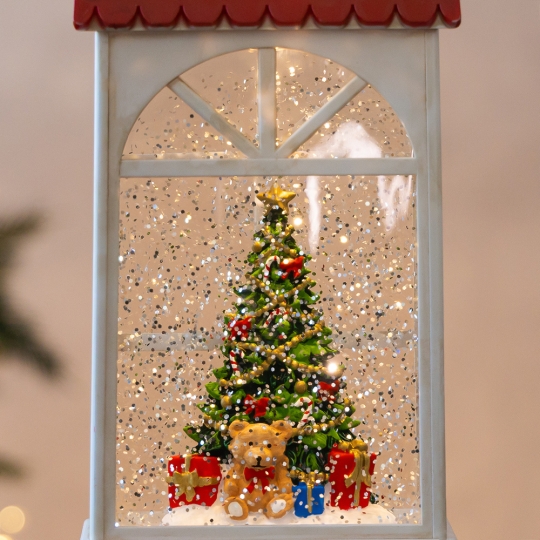 Новорічний ліхтар з підсвіткою та музикою 