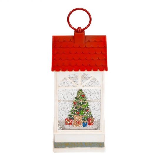 Новорічний ліхтар з підсвіткою та музикою 