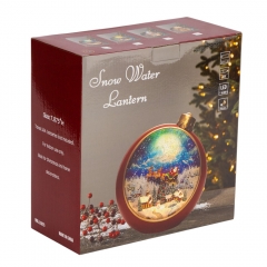 Новорічний ліхтар з підсвіткою та музикою "Магічна куля", 21 см (9240-009)