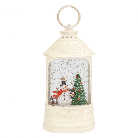 Новогодний фонарь с подсветкой и музыкой 