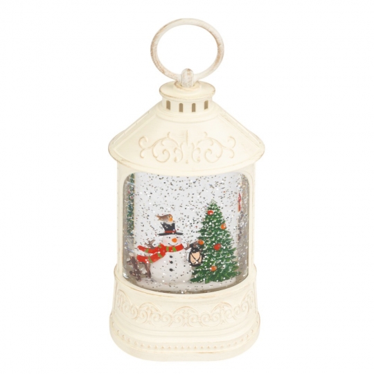 Новогодний фонарь с подсветкой и музыкой 