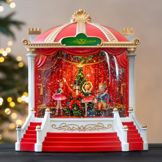 Новорічний ліхтар з підсвіткою та музикою 