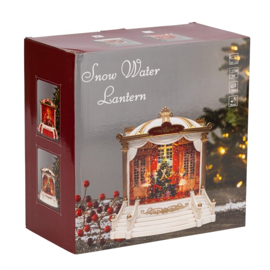 Новорічний ліхтар з підсвіткою та музикою 