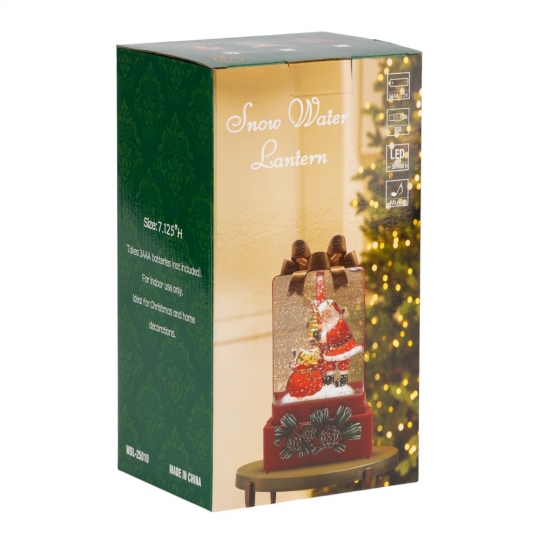 Новорічний ліхтар з підсвіткою та музикою 